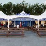 A CGI image of the fan zone proposed for Priestfield Stadium for Gillingham FC fans to enjoy matchdays more